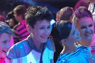 Egor Zjesjko tijdens het Junior Eurovisiesongfestival 2012