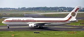 Het toestel in 1992, 7 jaar voor de crash