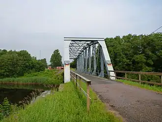 Oude brug over de Ätran, dicht bij de plaats Ätran