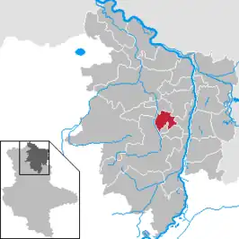 Kaart van Eichstedt (Altmark)