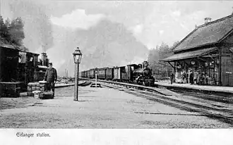 Station Eidanger in 1910