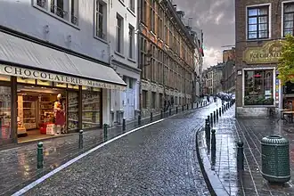 Onderste deel van de Eikstraat