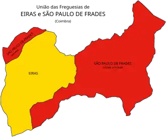 Kaart van São Paulo de Frades