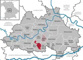 Kaart van Eitensheim