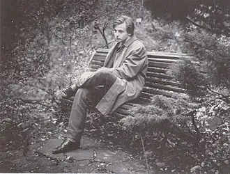 Ekkart in de Hortus Botanicus, Leiden (1973) (Foto: Ingeborg Leijerzapf)