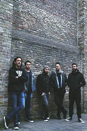 Ego Kill Talent tijdens hun Europese tour in 2018