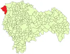 Kaart van El Cardoso de la Sierra