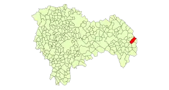 Kaart van El Pobo de Dueñas