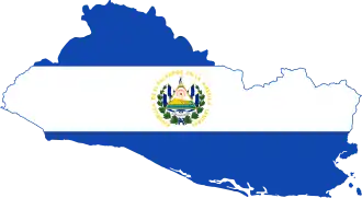 Vlag van El Salvador.