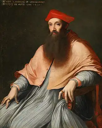 Portret van Pole als kardinaal, door Sebastiano del Piombo