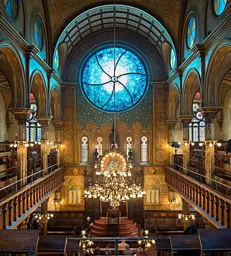 De synagoge gedurende Open House New York Weekend 2018.