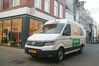 Bezorgvoertuig van GLS
