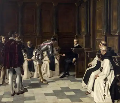 Felipe II recibiendo noticias de la pérdida de la Armada, 1895