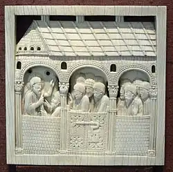 Antependium van Maagdenburg, ca.962–973, Christus verschijnt aan zijn leerlingen