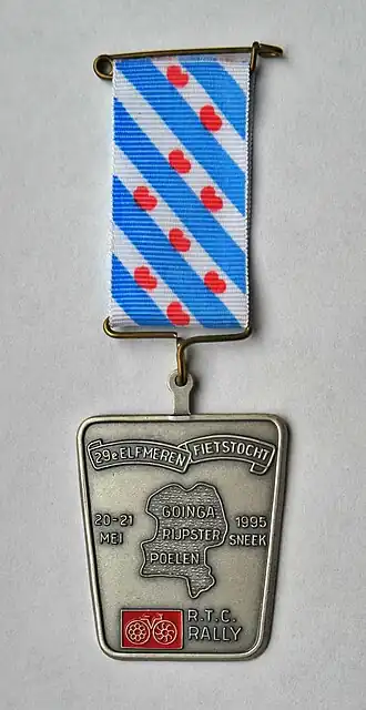Medaille Elfmerenfietstocht 1995
