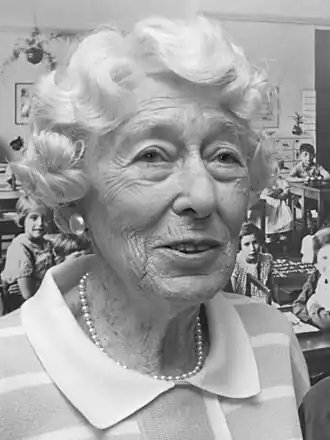 Elfriede Geiringer in 1989