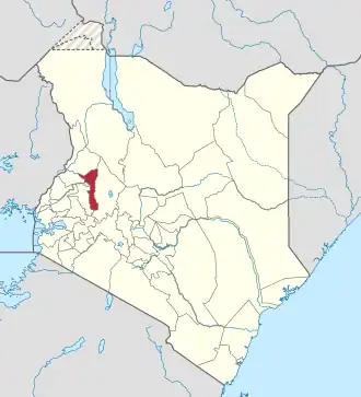 Kaart van Elgeyo-Marakwet County