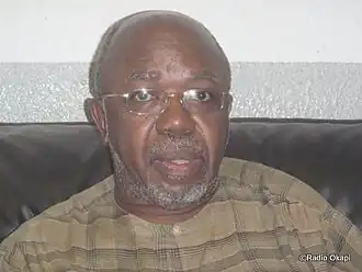 Elikia M'Bokolo op Radio Okapi in juni 2010