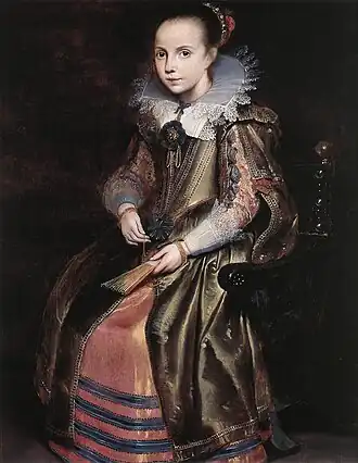 Elisabeth Vekemans als meisje van Cornelis de Vos Kunstverzameling Fritz Mayer van den Bergh