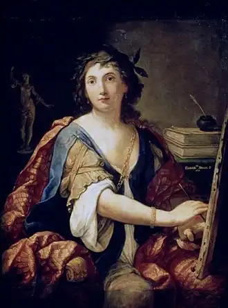Elisabetta Sirani, zelfportret uit 1658