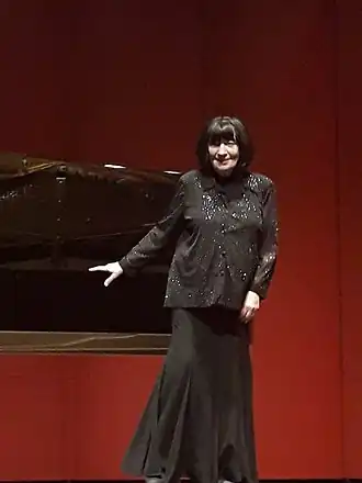 Eliso Virsaladze na een concert in 2017