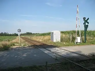 locatie van de vroegere halte