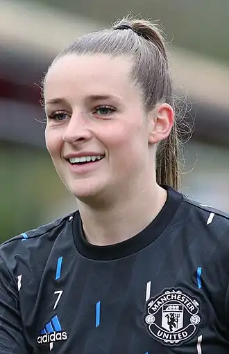 Toone tijdens een wedstrijd van Manchester United in 2023