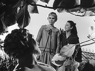 Met Elsa Daniel in La casa del ángel (1957)