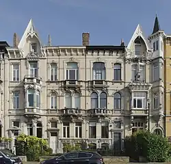 Elsene, Gulden Sporenlaan 9-10-11-12.