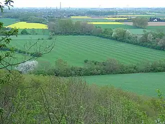Uitzicht van de Elterberg op de Nederrijnregio en Emmerich