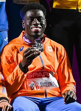Afrifa won zilver op de 4x100 m van de EK 2024