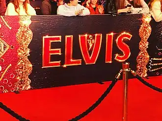Het logo van Elvis op première in Sydney, Australië.