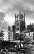 Kathedraal van Ely in 1830 (ets)