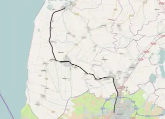 Kreisbahn Emden-Pewsum-Greetsiel op de kaart