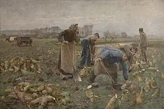De bietenoogst, 1890