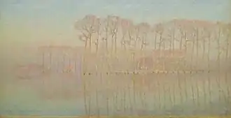 De overstroming 1892, olieverf op doek door Emile Claus (1849-1924)