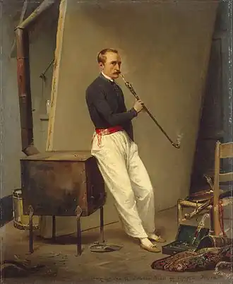 Horace Vernet, zelfportret (Hermitage Museum, Sint-Petersburg)