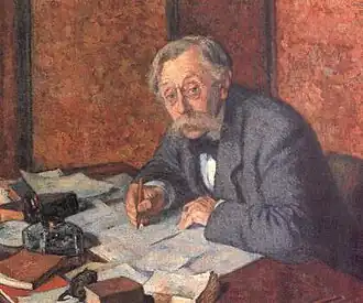 Portret van Emile Verhaeren (1915) door zijn vriend Théo Van Rysselberghe