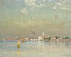 Zicht op Murano, Venetië, 1906