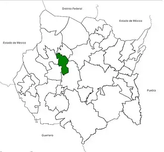 Kaart van Emiliano Zapata