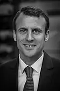 Emmanuel Macron (onafhankelijk met zijn beweging "En Marche!"; voormalig minister van de Parti socialiste)