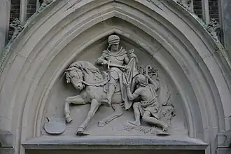 reliëf Martinus van Tours