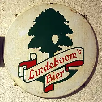 Reclame voor Lindeboom's bier