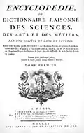 Encyclopédie Voorpagina deel I