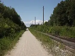 De plaats waar het station gelegen heeft