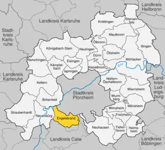 Kaart van Engelsbrand