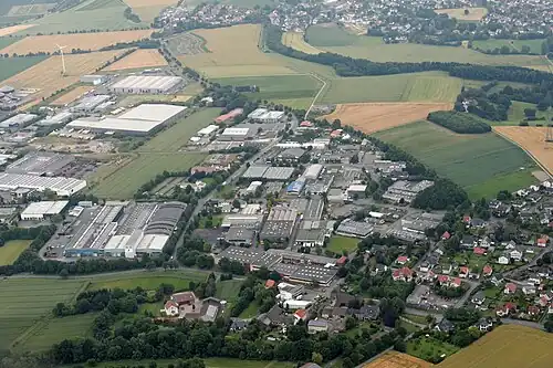 Bedrijventerrein bij Höingen