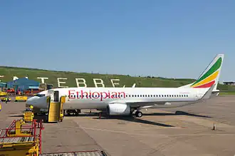 Een identieke Boeing 737 van Ethiopian Airlines