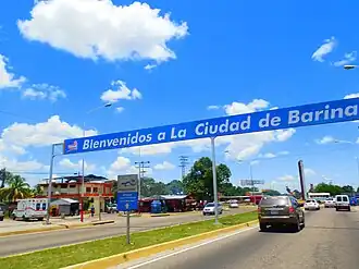 Entree van de stad Barinas