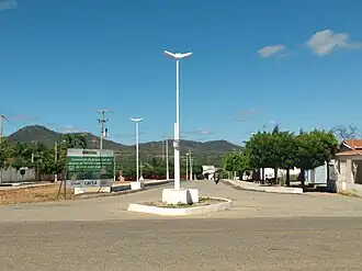 De hoofdweg rua São José in Paraná